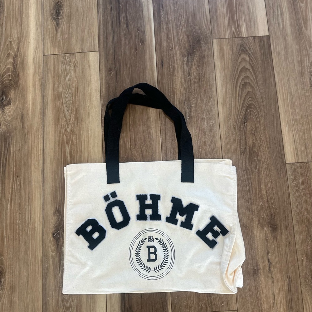 Böhme Canvas Tote Bag with Black Handles